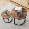 Small Coffee Table Living Room, Metal Frame by HOJINLINERO