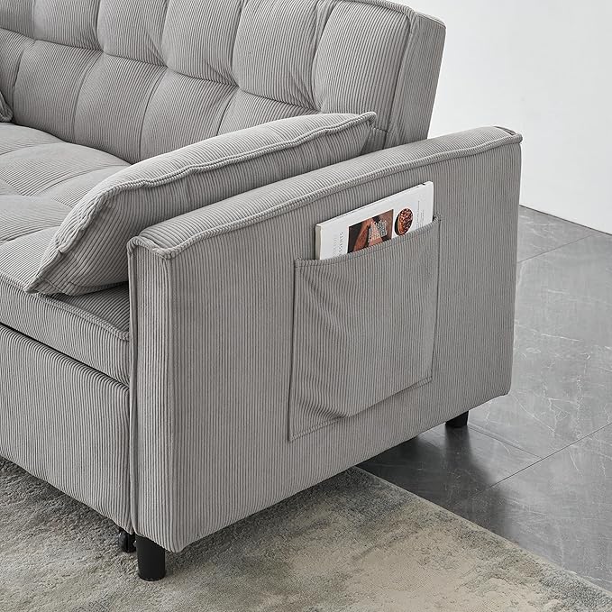 Ball & Cast Convertible Sofa Bed, Pull Out Loveseat Sleeper Sofa, Convertible - Image 5