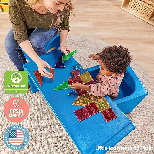 ECR4Kids Tri-Me Table and Cube Chair Set - Image 7