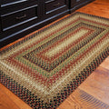 Gingerbread Brown Small Braided Rugs, 2x3' Rectangle by Homespice