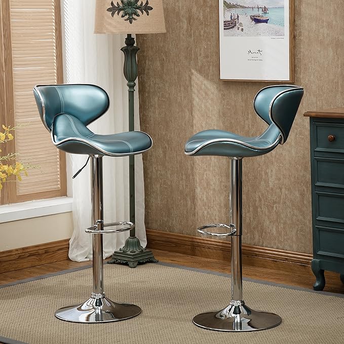 Roundhill Furniture Masaccio Cushioned Leatherette Upholstery Airlift - Image 3