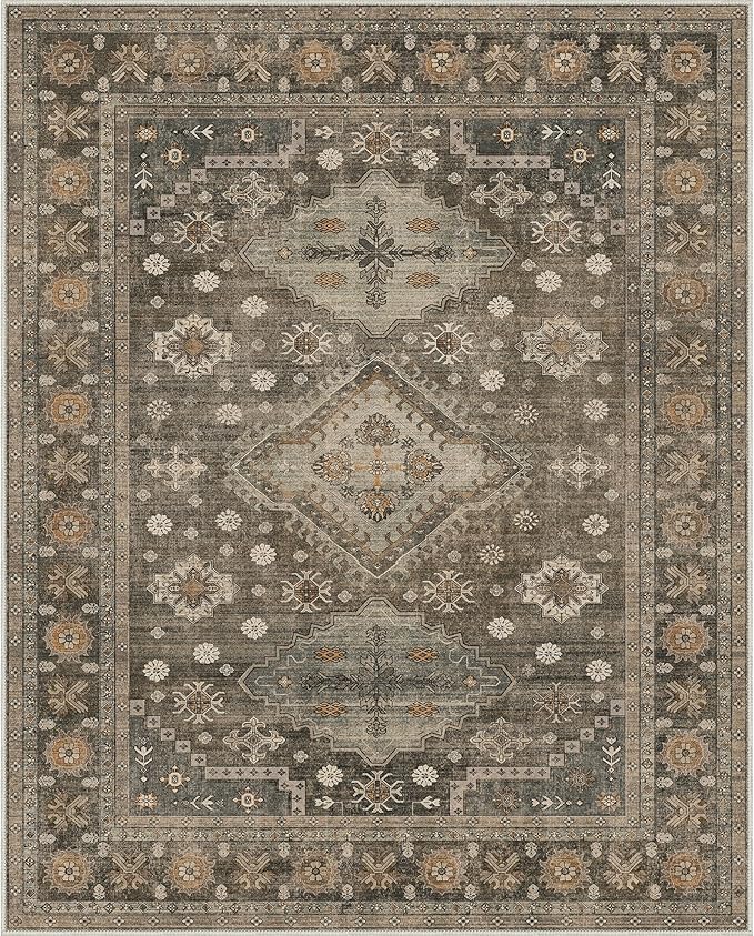 GENIMO 9x12 Area Rugs for Living Room, Machine Washable Low Pile Rugs, Non Slip - Image 5
