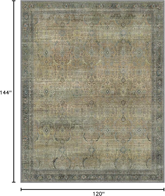 10X12 Area Rugs Machine Washable Rugs - Image 2