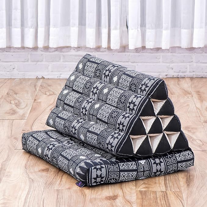 Leewadee 1-Fold Mat with Triangle Cushion – Comfortable TV Pillow, Foldable - Image 5