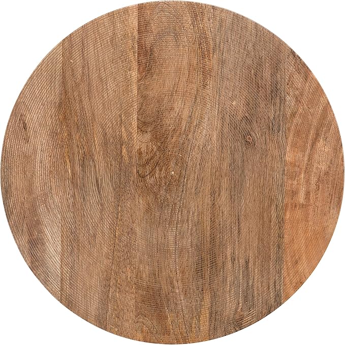 Kate and Laurel Rumsen Farmhouse Side Table, Natural and Black, Sophisticated - Image 8