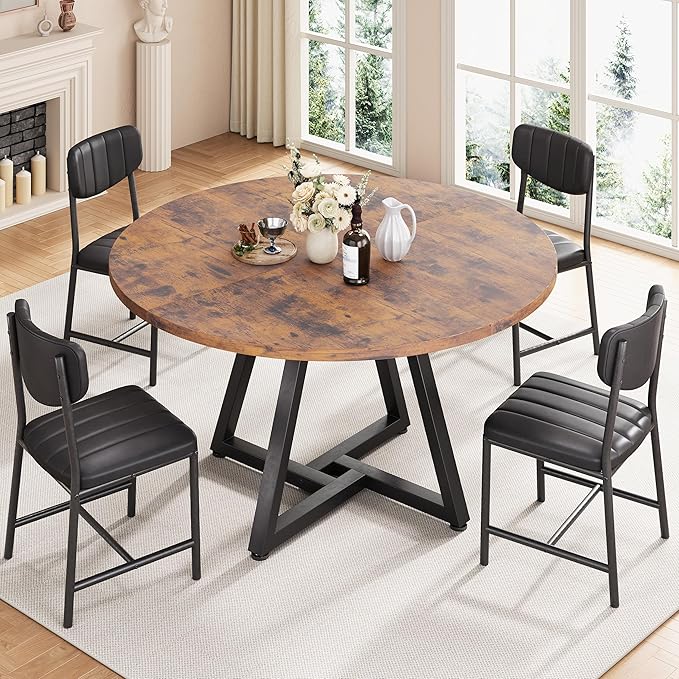 42“ Round Kitchen Dining Room Table - Image 3