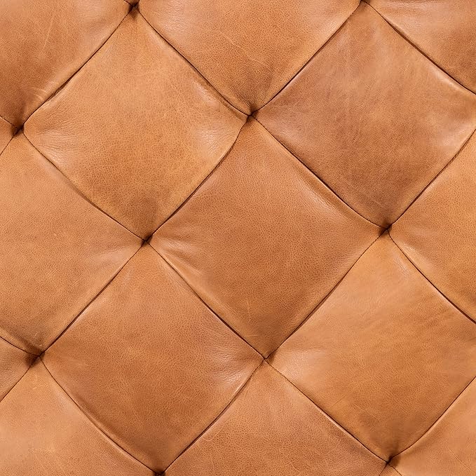 POLY & BARK Turin Ottoman in Full-Grain Pure-Aniline Dyed Italian Tanned - Image 5