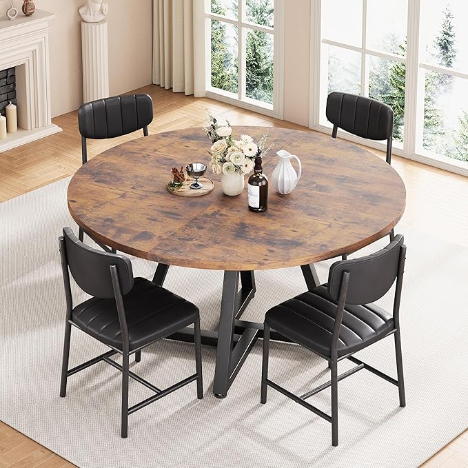 42“ Round Kitchen Dining Room Table - Image 4