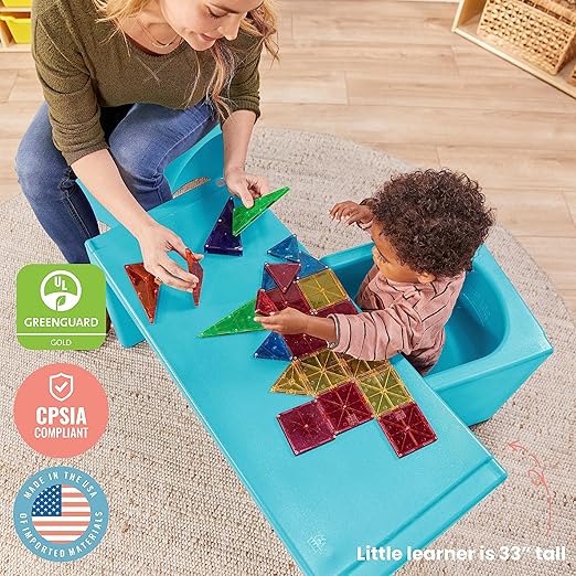 ECR4Kids Tri-Me Table and Cube Chair Set - Image 7