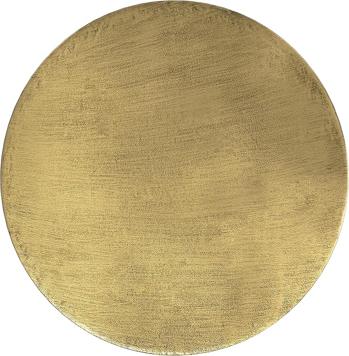 SIMPLIHOME Johnsen 30-inch Wide Metal Drum Coffee Table in Antique Gold - Image 6