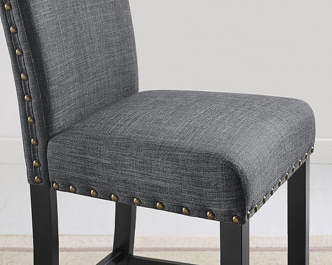 Biony Gray Fabric Counter Height Stools - Image 2