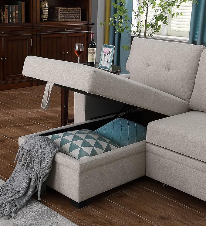 Devion Furniture Garisa 4-in-1 Convertible L Shaped Couch - Image 7