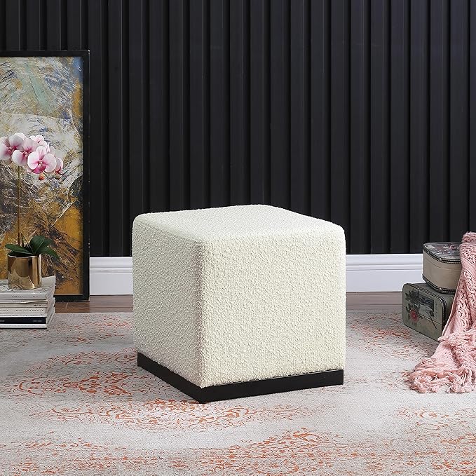 HomePop Cube Ottoman Home Décor |Square Ottoman - Image 2