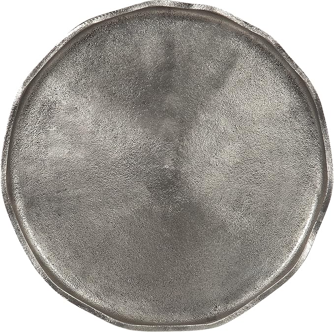 Kate and Laurel Alessia Modern Round Metal Side Table; 15 x 15 x 22; Silver; - Image 5