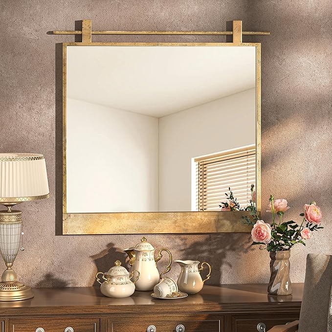 24x24 Inch Square Bathroom Vanity Mirror - Image 7