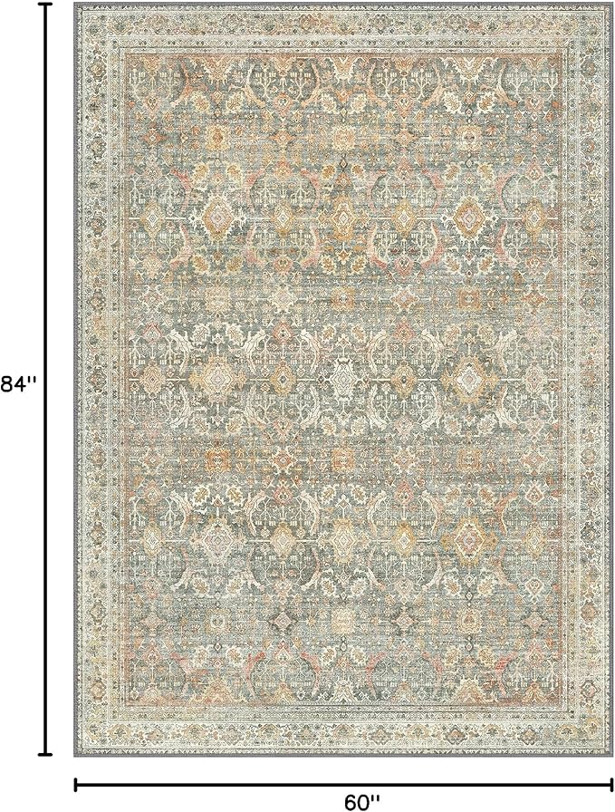 5X7 Area Rugs Machine Washable Rugs - Image 2