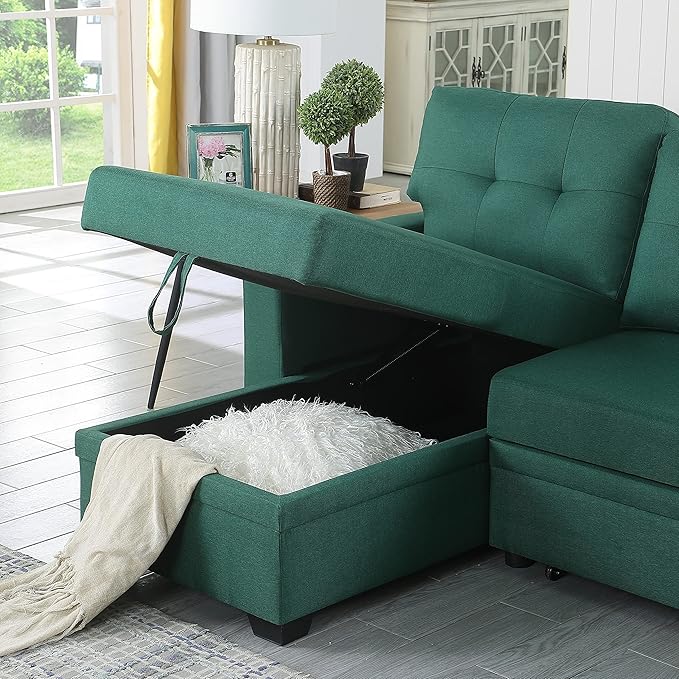 Devion Furniture Maison 4-in-1 Convertible L Shaped Couch - Image 8