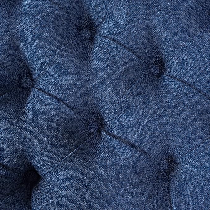 Christopher Knight Home Ottilie Fabric Storage Ottoman, Dark Blue, 17.75"D x - Image 8