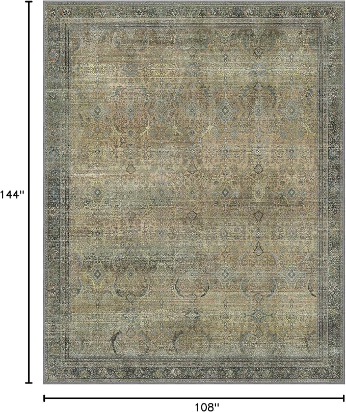 9X12 Area Rugs Machine Washable Rugs - Image 2
