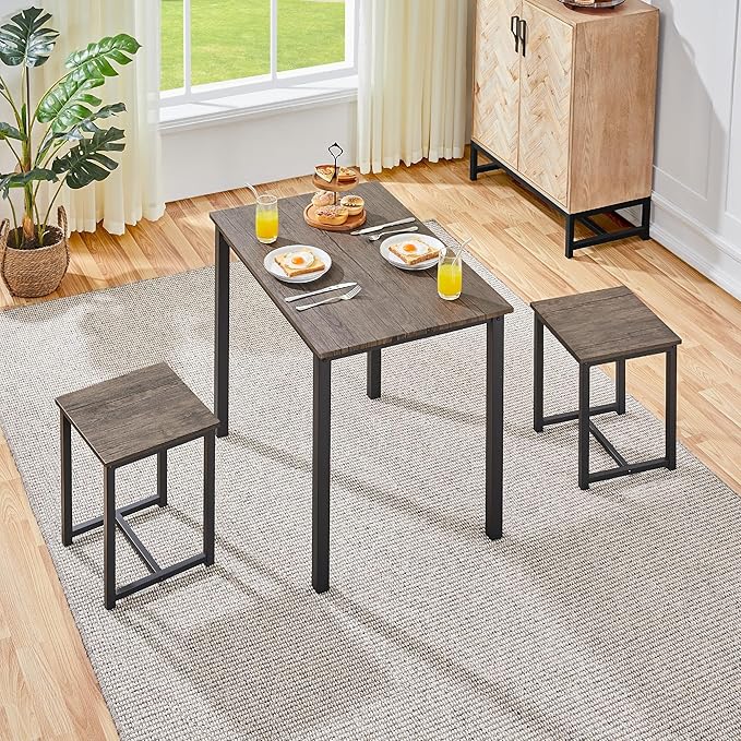 Yaheetech 3 Piece Dining Table Set - Image 2
