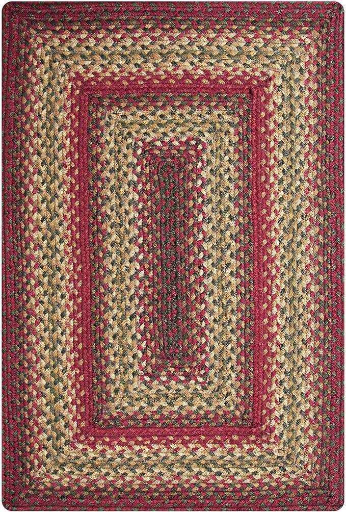 Cider Barn Cranberry Red Small Braided Rug, Everywhere - Image 9