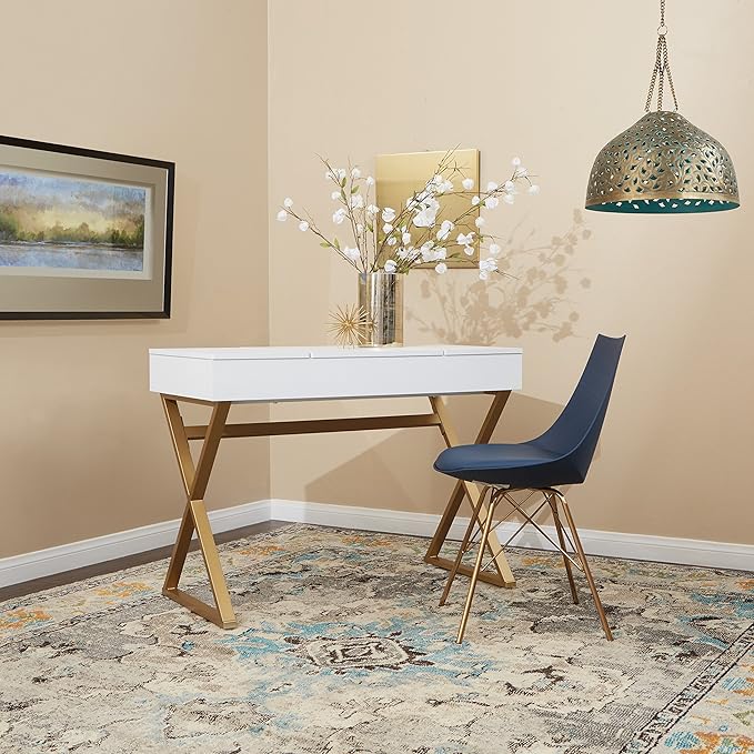 OSP Home Furnishings Oakley Mid-Century Modern Bucket Dining Chair - Image 2
