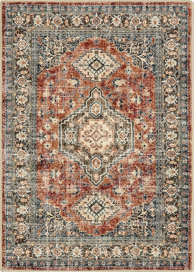 Lahome Oriental Area Rug, 3x5 Washable Rugs - Image 6