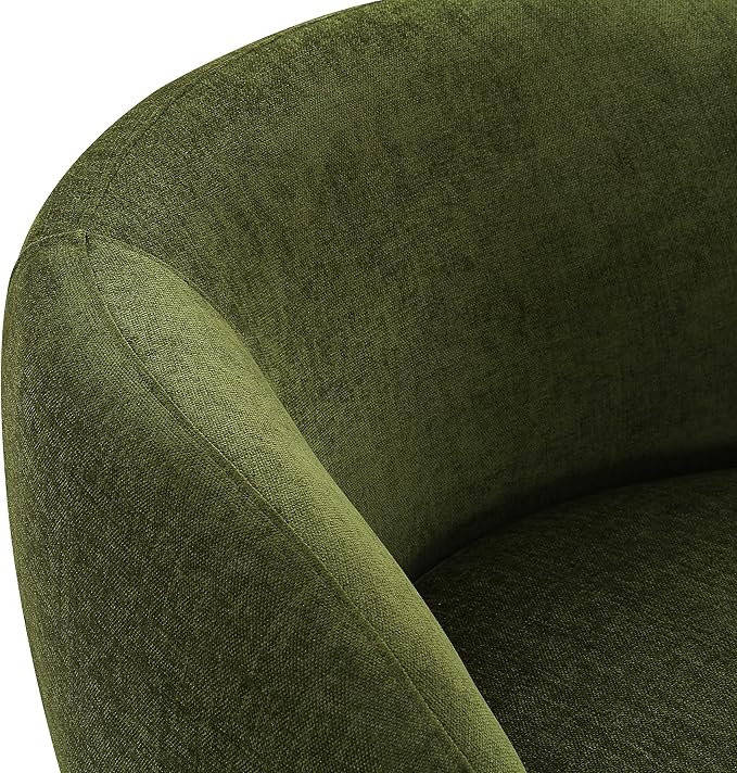 POLY & BARK Poole Lounge Chair in Distressed Green Velvet - Image 7