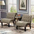 Yongqiang Accent Chairs Set of 2 Modern Armless Living Room Bedroom Side Chairs by lightupyourlife
