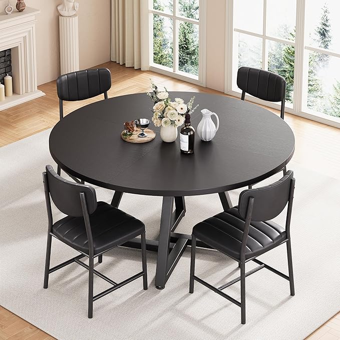 42“ Round Kitchen Dining Room Table - Image 4