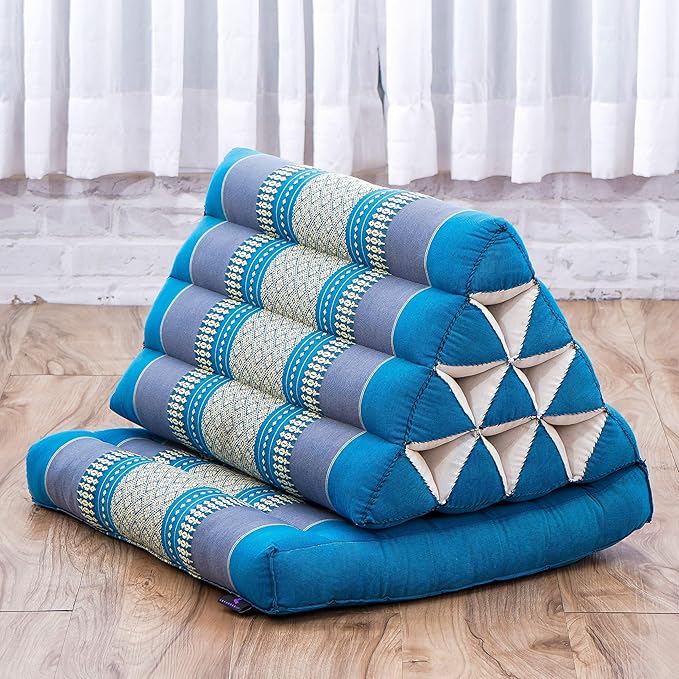 Leewadee 1-Fold Mat with Triangle Cushion – Comfortable TV Pillow, Foldable - Image 5