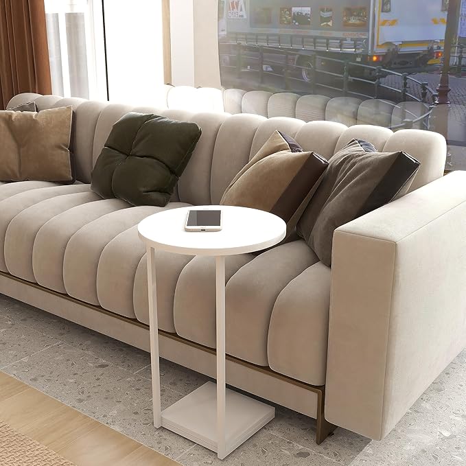 HDANI C Table End Table, Couch Table That Slide Under, Sofa Side Table in - Image 4