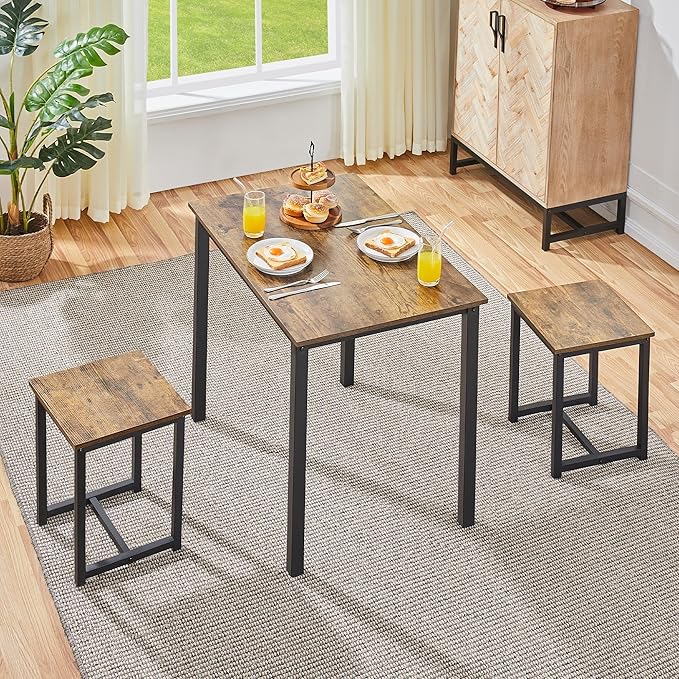 Yaheetech Industrial Dining Kitchen Table Set - Image 7