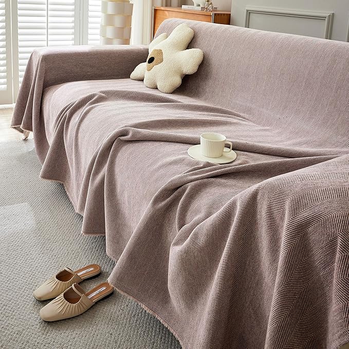 STACYPIK Thick Pink Geometric Sofa Covers - Image 8