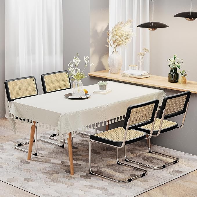 Rattan Dining Chairs Set of 2 Mid Century Modern Dining Room Chairs - Image 4