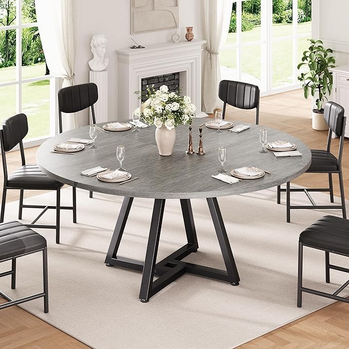 51“ Round Kitchen Dining Room Table - Image 3