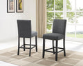 Biony Gray Fabric Counter Height Stools by RoundhillFurniture