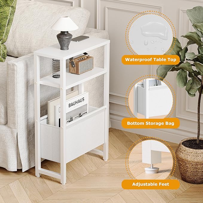 Narrow Side Table, Slim End Table - Image 4