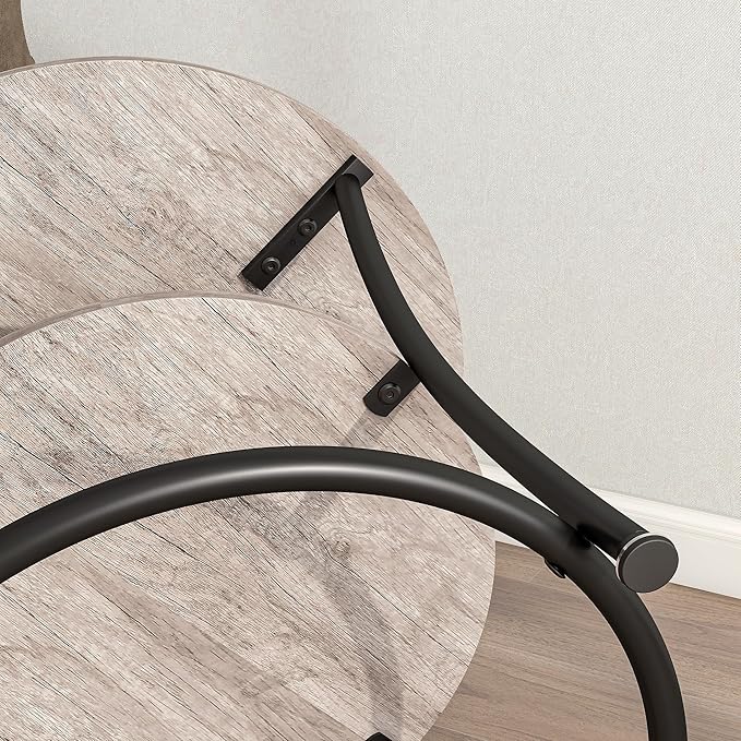 BOFENG Round Coffee Table Side Table, Round End Table - Image 7