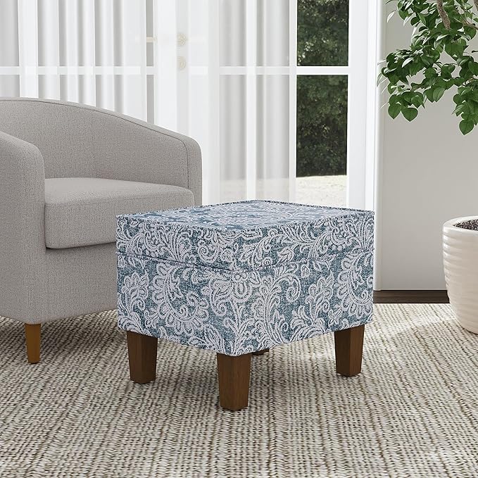 Home Decor | Dinah Collection Modern Storage Ottoman | Ottoman - Image 2