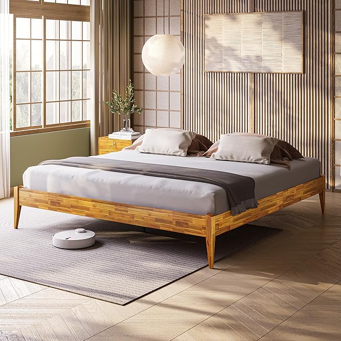 Bme Dinkee King Bed Frame Wood 15 Inch by Bme