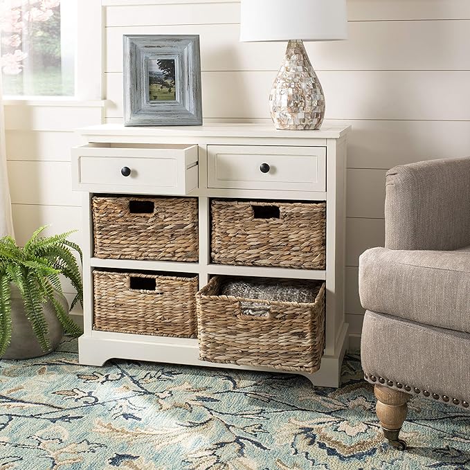 SAFAVIEH American Homes Collection Herman Vintage Grey Storage Unit - Image 2