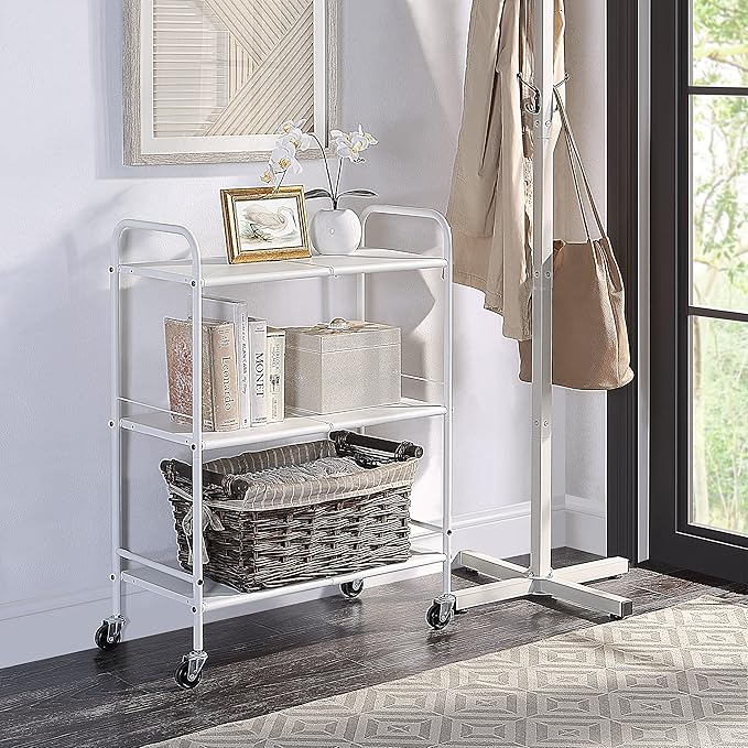 SunnyPoint Metal Rolling Organizer Utility Craft Cart - Image 4