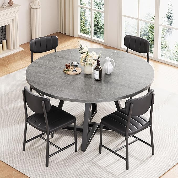 42“ Round Kitchen Dining Room Table - Image 5