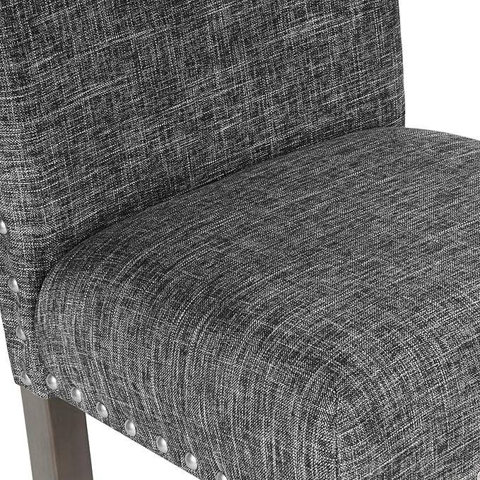 Homepop Home Decor | Nailhead Trim Counter Height Bar Stools | 24 Inch Bar - Image 11