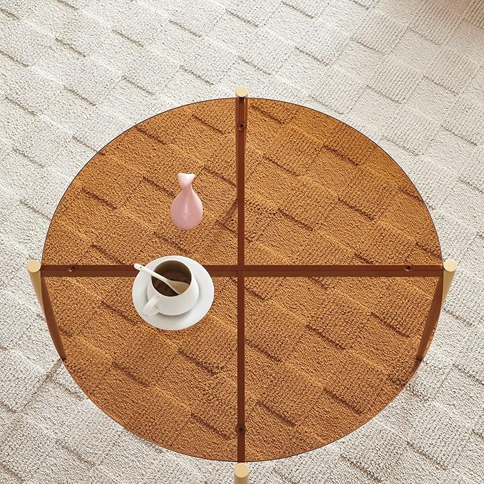 Shrine Round Tempered Glass Table, Circle Glass Top - Image 4