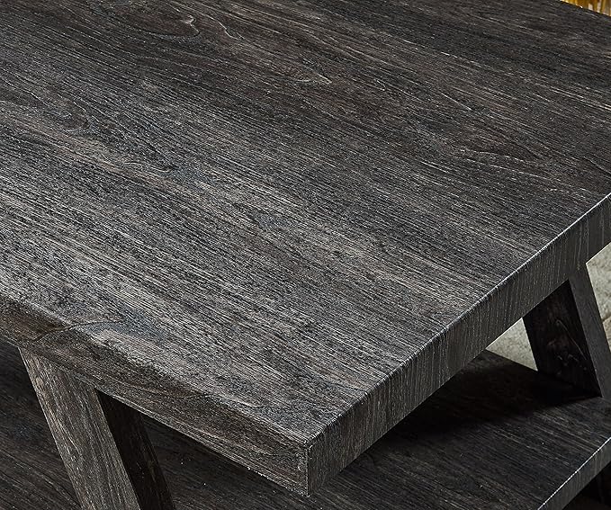 Roundhill Furniture Athens Contemporary Replicated Wood Shelf Coffee Table in - Image 5