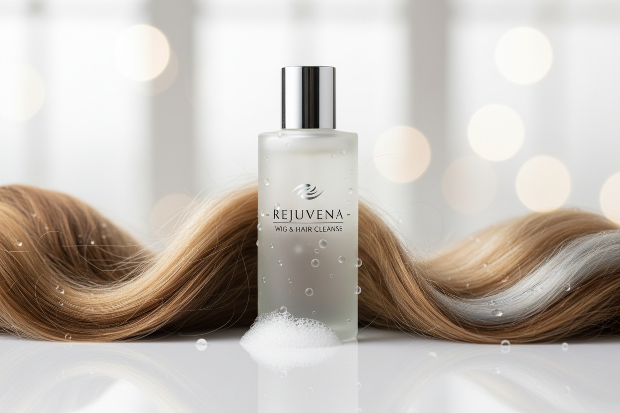 Wig Shampoo

Description:
Our wig shampoo is specially formulated to cleanse wigs without damaging fibers or stripping moisture. Unlike regular shampoos, it gently removes buildup while preserving softness, shine, and texture. Safe for both human hair and synthetic wigs, it helps extend the life of your wig with every wash. (make it real photo)