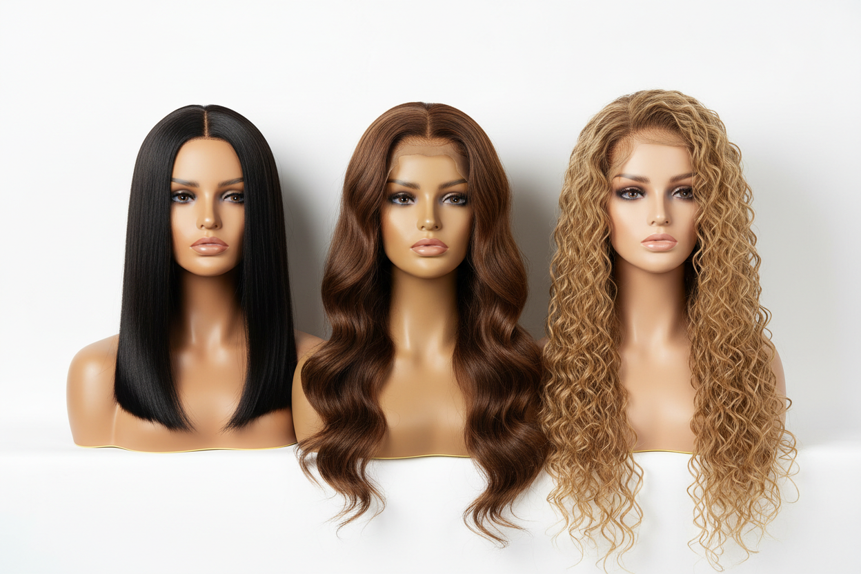 Wigs

Our wigs are selected to meet high standards of durability, comfort, and style. Whether for everyday wear, protective styling, or personal expression, our wigs are designed to help you look and feel confident—without compromise. (make it real photo)